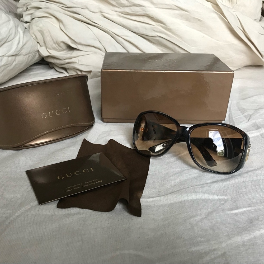 Gucci tortoise sunglasses